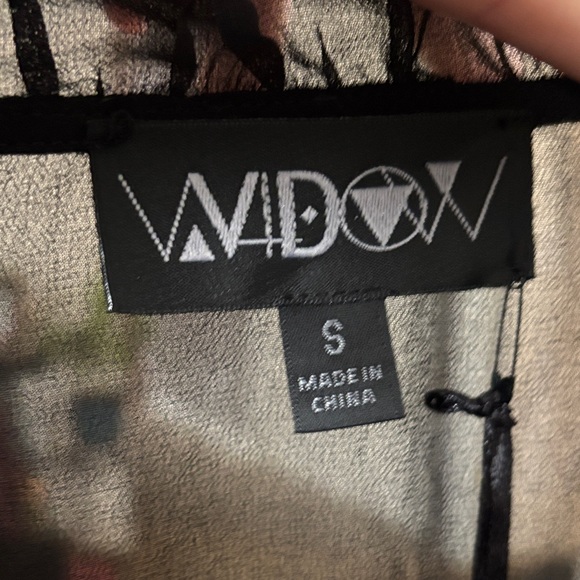 Widow Dolls Kill sheer Gothic Black Ruffled Women's dress SZ S - Picture 3 of 6